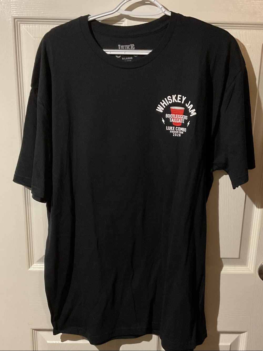 Luke Combs Whiskey Jam Black Short-Sleeve Graphic Tee
